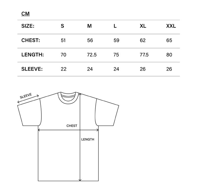 product size guide