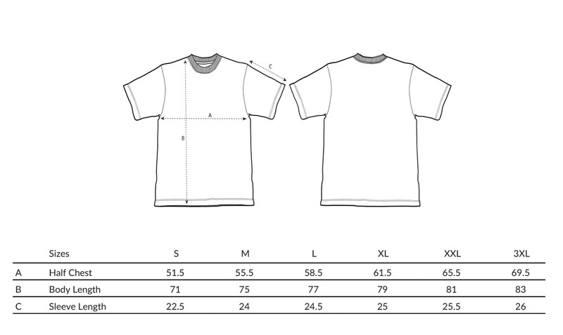 product size guide